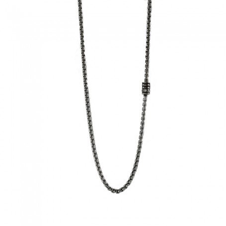 SALVINI -  FUNKY - Collana arg. brunito brill. cm.50