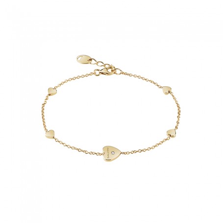 SALVINI - I SEGNI 9KT - Bracciale og brill.cuore 9kt