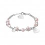 SALVINI - JUST LOVE - Bracciale arg. cuore brill. e perle fw