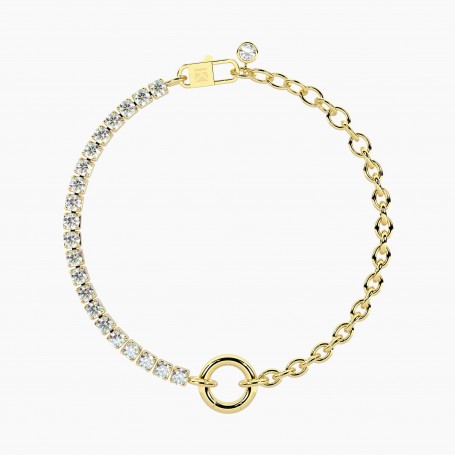 KIDULT - COLLEZIONE DUETTO - BRACCIALE DORATO CON CATENA ROLO'