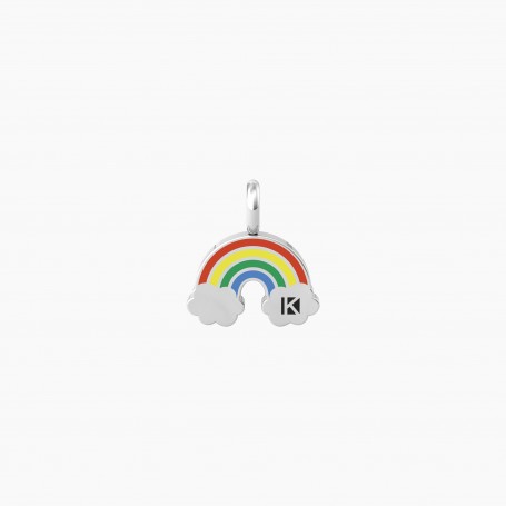 KIDULT - COLLEZIONE THINK POSITIVE - CIONDOLO A FORMA DI ARCOBALENO COLORATO