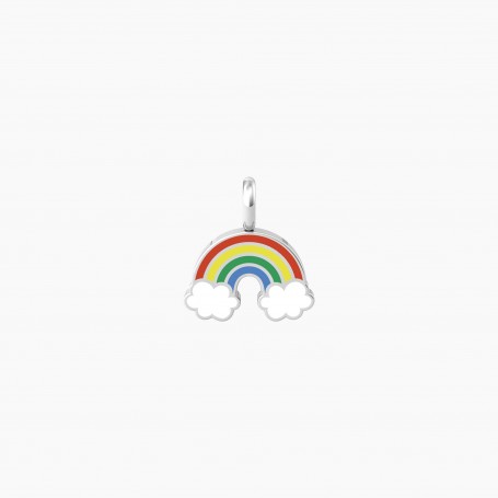KIDULT - COLLEZIONE THINK POSITIVE - CIONDOLO A FORMA DI ARCOBALENO COLORATO