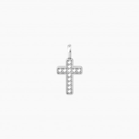 KIDULT - COLLEZIONE FEDE - CIONDOLO A FORMA DI CROCE CON CRISTALLI