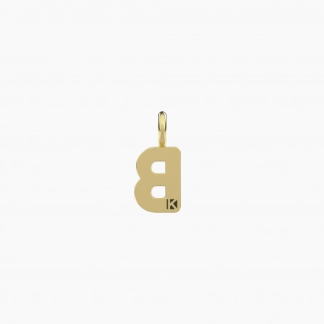 KIDULT - COLLEZIONE UNICITA' - CIONDOLO DORATO CON LETTERA B