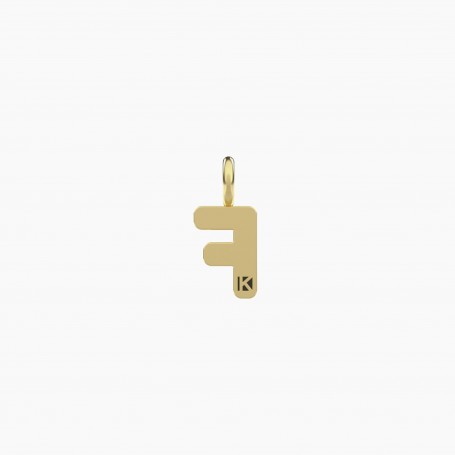 KIDULT - COLLEZIONE UNICITA' - CIONDOLO DORATO CON LETTERA F
