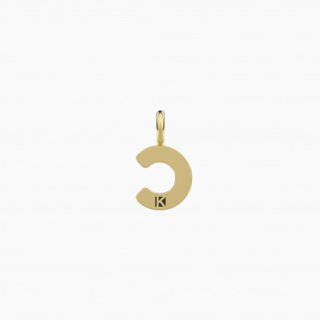KIDULT - COLLEZIONE UNICITA' - CIONDOLO DORATO CON LETTERA C