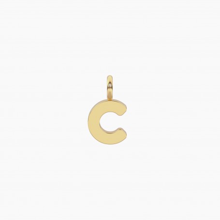 KIDULT - COLLEZIONE UNICITA' - CIONDOLO DORATO CON LETTERA C