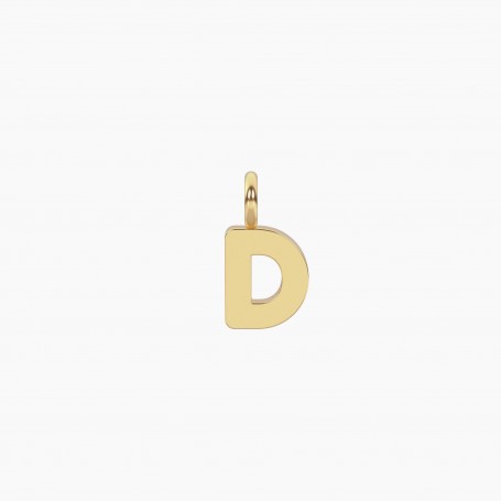 KIDULT - COLLEZIONE UNICITA' - CIONDOLO DORATO CON LETTERA D