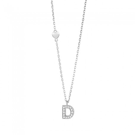 SALVINI - BE HAPPY - Collierino brill.9kt-lettera d