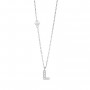 SALVINI - BE HAPPY - Collierino brill.9kt-lettera l