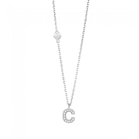 SALVINI - BE HAPPY - Collierino brill.9kt-lettera c