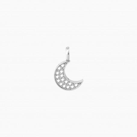 KIDULT - COLLEZIONE SOGNI - CIONDOLO A FORMA DI LUNA CON CRISTALLI