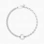 KIDULT - COLLEZIONE DUETTO - BRACCIALE COMPONIBILE IN ACCIAIO CON ZIRCONI