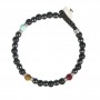 GERBA - COLLEZIONE WINTER BLACK - BRACCIALE IN ARGENTO 925 CON PIETRE DURE, CERAMICA E MURRINA