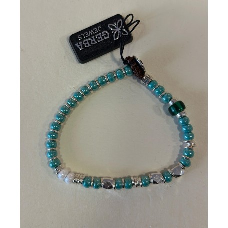 GERBA - COLLEZIONE SW - BRACCIALE CON MURRINE VERDI