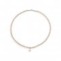 LE BEBE - COLLEZIONE LE PERLE - COLLANA DI PERLE CON SAGOMA BIMBO IN ORO BIANCO E DIAMANTE