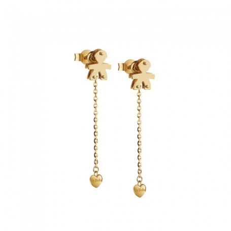 LE BEBE - COLLEZIONE I CLASSICI - ORECCHINI CON SAGOMA BIMBO E CUORE