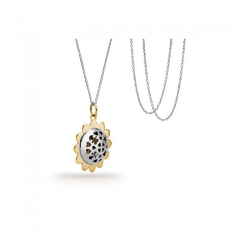 LE BEBE - COLLEZIONE SUONAMORE - CIONDOLO IN ARGENTO CON PETALI PLACCATI ORO GIALLO
