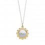 LE BEBE - COLLEZIONE SUONAMORE - CIONDOLO IN ARGENTO CON PETALI PLACCATI ORO GIALLO