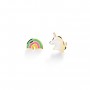 LE BEBE - COLLEZIONE TOYS - ORECCHINI CON UNICORNO E ARCOBALENO